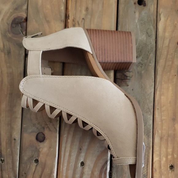 Nude ankle boot peep toe - Picture 4 of 8